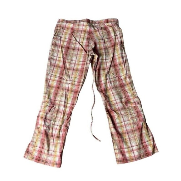 Charlotte‎ Russe Plaid Pants Wide Leg Drawstring Casual Comfy Size 3 - Picture 7 of 8